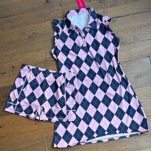 Pink and Blue Argyle Golf/Tennis Dress
